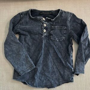 Distressed black shirt